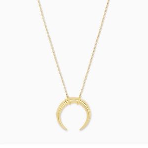 Gorjana Cayne Crescent Pendant Necklace